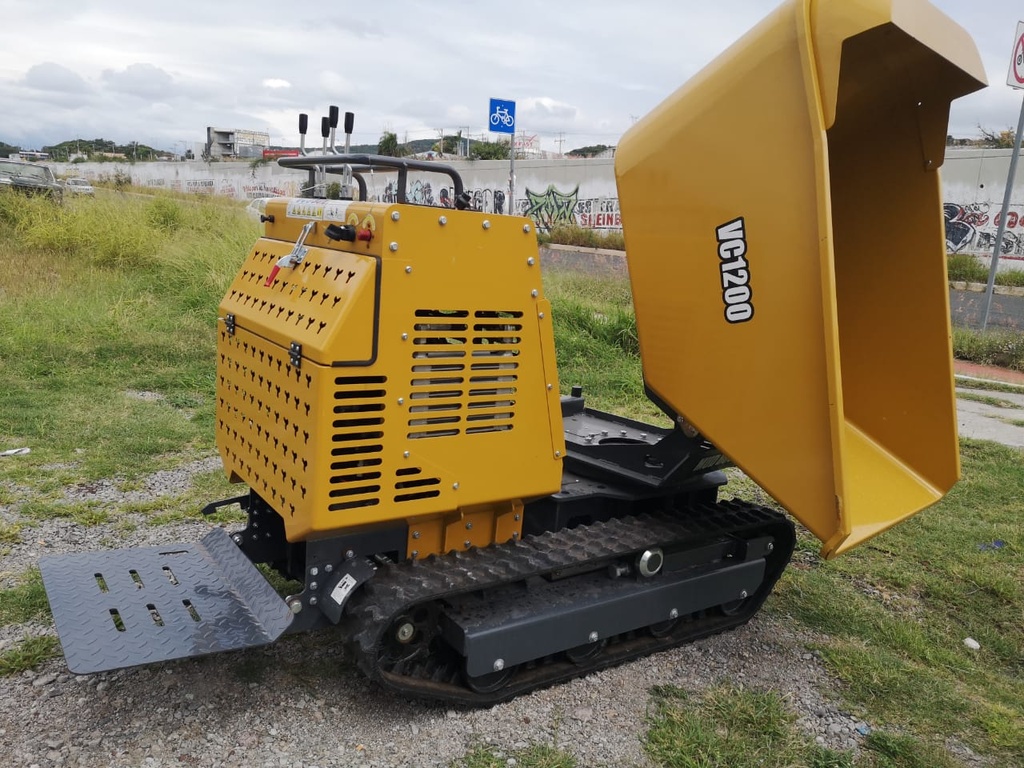 2024 MINI VOLTEO VICSEC VC1200 , MOTOR BRIGGS STRATTON A GASOLINA, ENFRIADO POR AIRE (13.5HP), PISTON HIDRÁULICO EN VOLTEO, GIRO DE 220 GRADOS, CAP. DE CAJON 0.6 M3 600 KGS. ORUGAS DE CAUCHO, PESO OPERATIVO 1,000 KGS.
