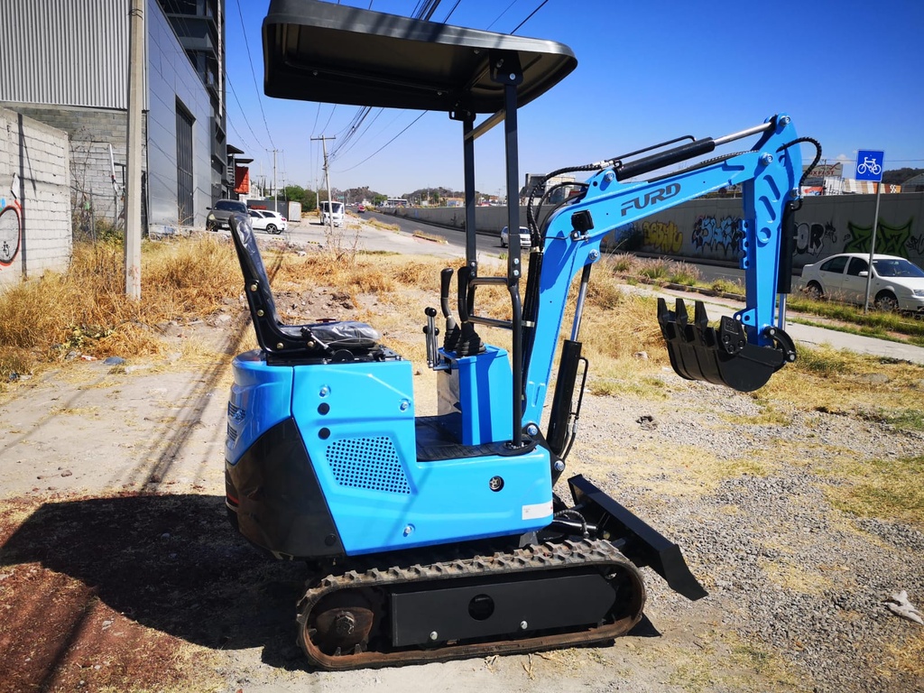 2025 MINIEXCAVADORA FURD FWJ-1000 MOTOR: KOOP KD192F 1 CIL. DIESEL (10HP) ,BOMBA HIDRÁULICA DE ENGRANES, AUX HIDRÁULICO PARA IMPLEMENTOS, PALA TOPADORA, ORUGRAS DE HULE, CUCHARÓN DE 40 CMS. PESO OPERATIVO: 1,000 KGS. (EQUIPO NUEVO SIN GARANTÍA).