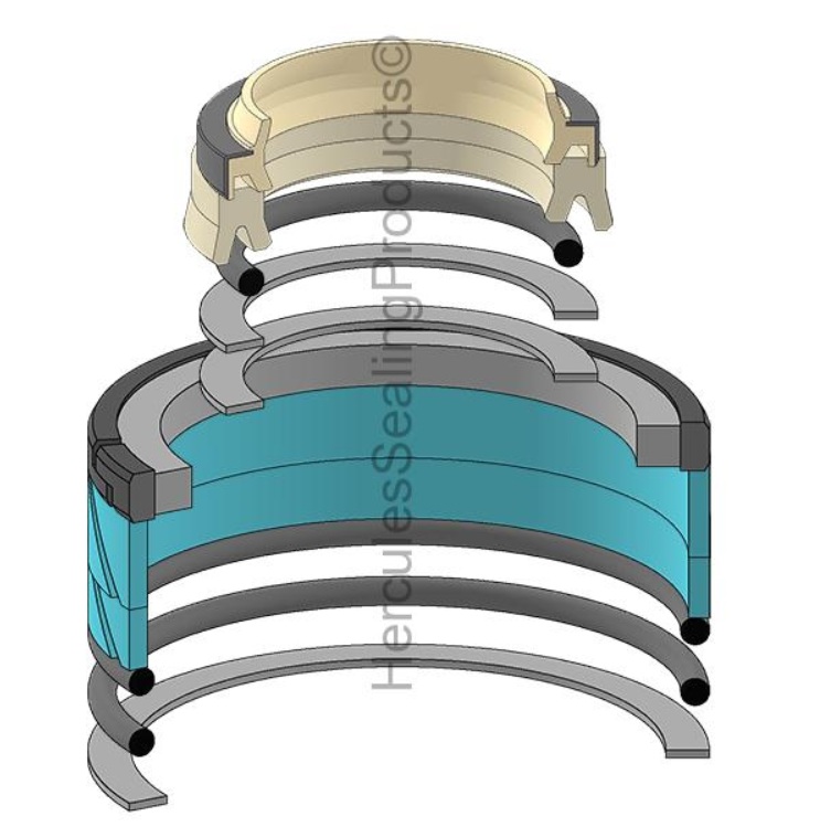 KIT DE SELLOS 40X75 PARA CATERPILLAR 6089590
