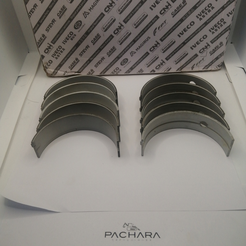 5 PAR METALES DE BANCADA .010 .25MM PARA CASE 770EX S8000 1930813 