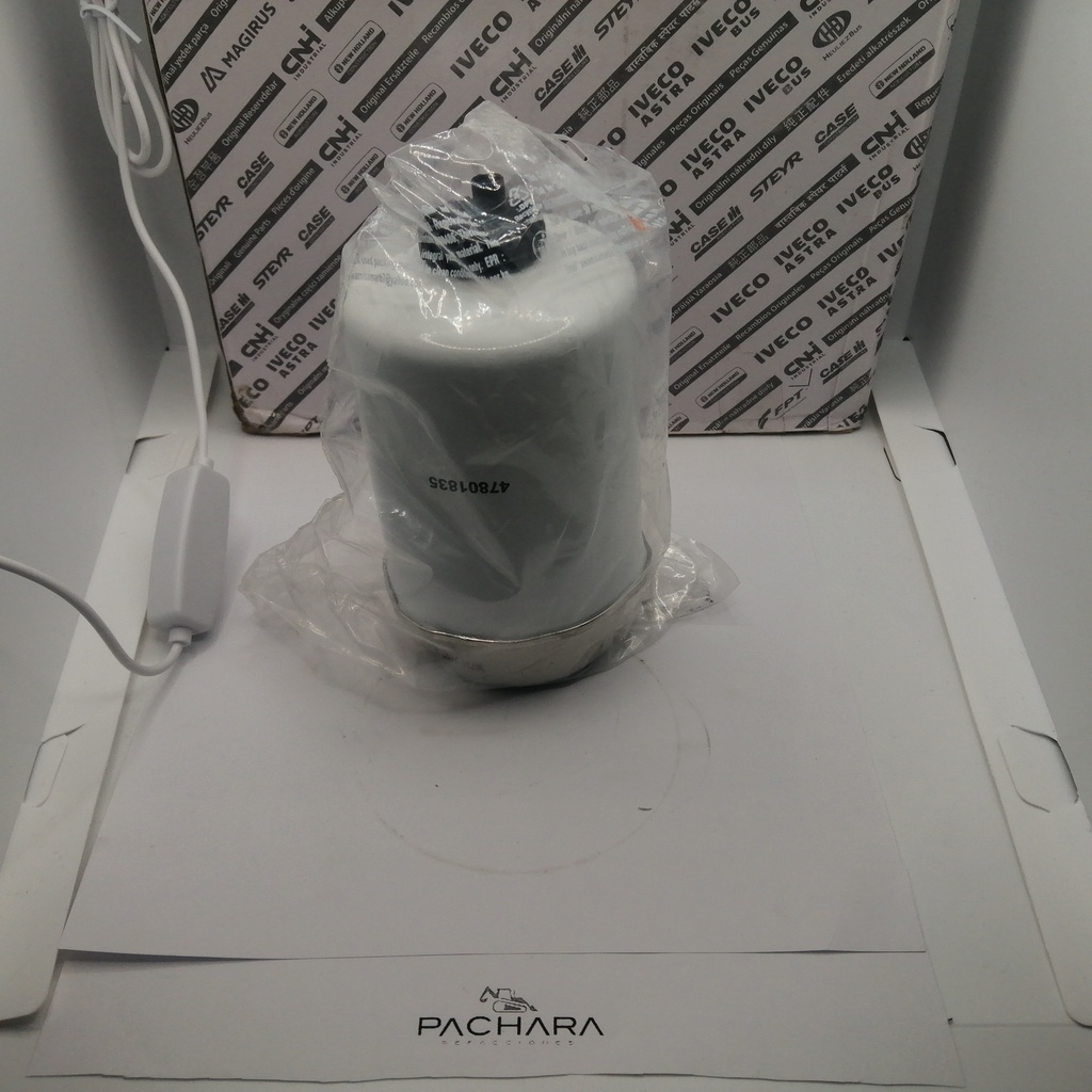 FILTRO DE DIESEL PARA CASE 770EX 851EX 1107EX (Sin vaso) 47801835