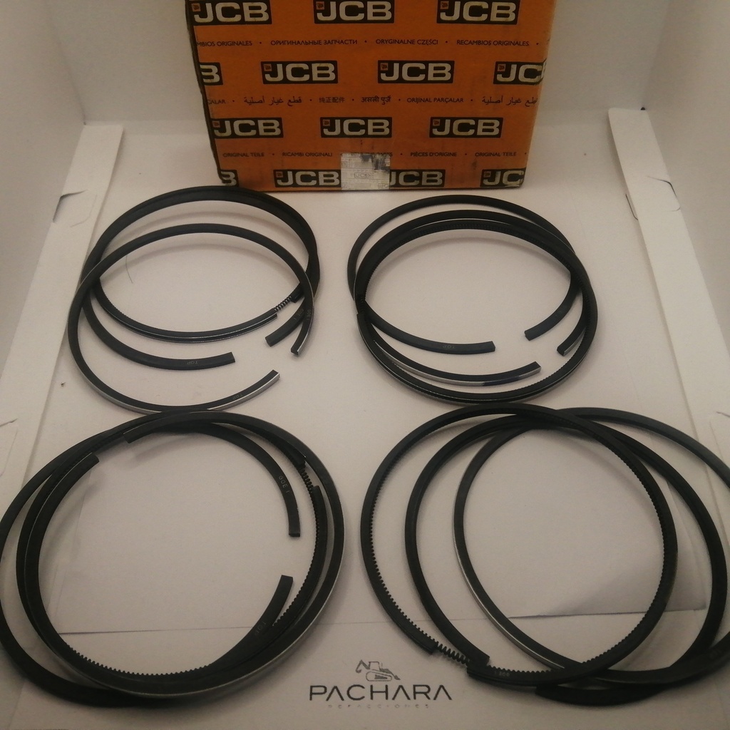 4 SETS DE ANILLOS PARA PISTON STD JCB 444 320/09230 320/09299