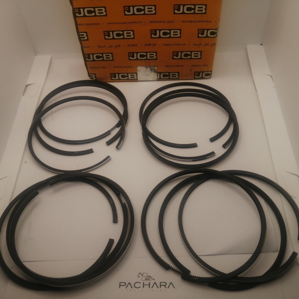 KIT DE ANILLOS PARA 4 PISTONES JCB 444 STD ORIGINAL
