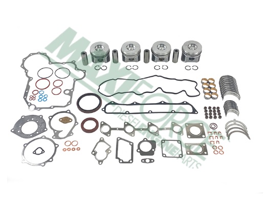 MEDIA REPARACION STD DE MOTOR KUBOTA V3300-DI S220 S250 BOBCAT (no incluye camisas, válvulas ni empaque de cabeza) 6685933