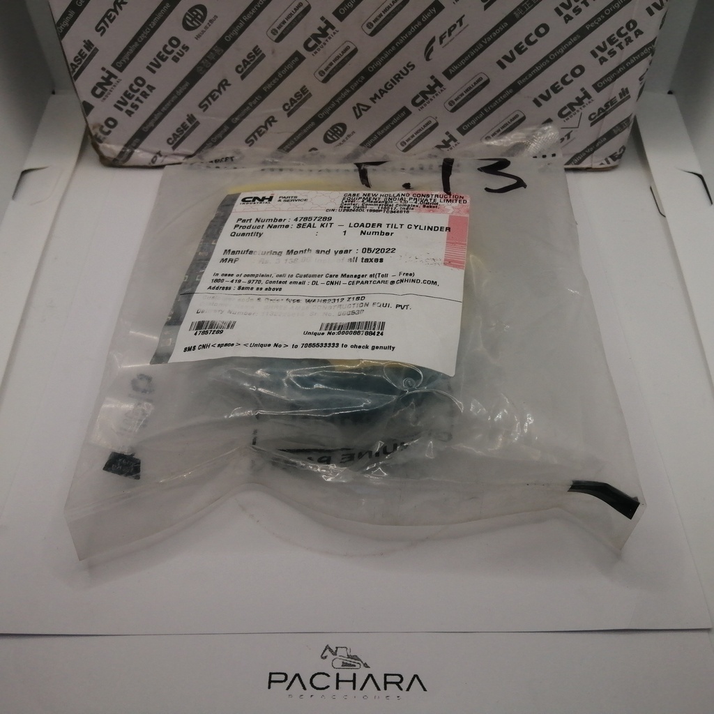 KIT DE SELLOS TILT PARA CASE 770EX 770FX 851EX 47857289 original