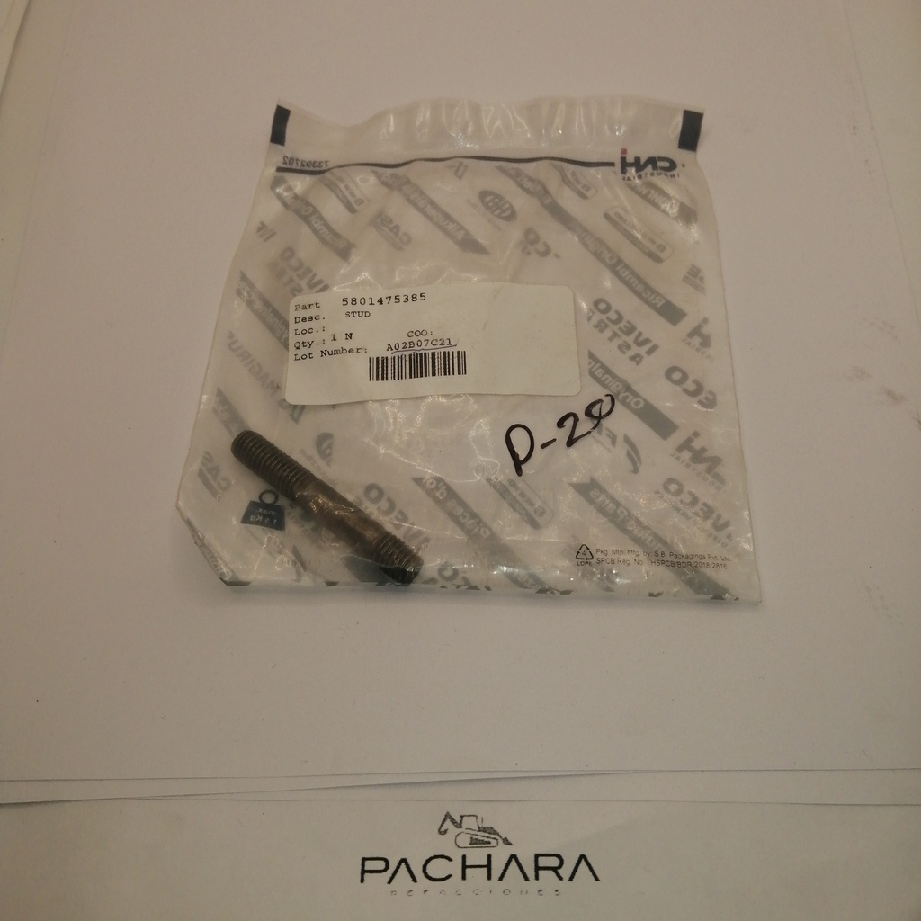 STUD M8X1.25 PARA CASE 770FX 5801475385