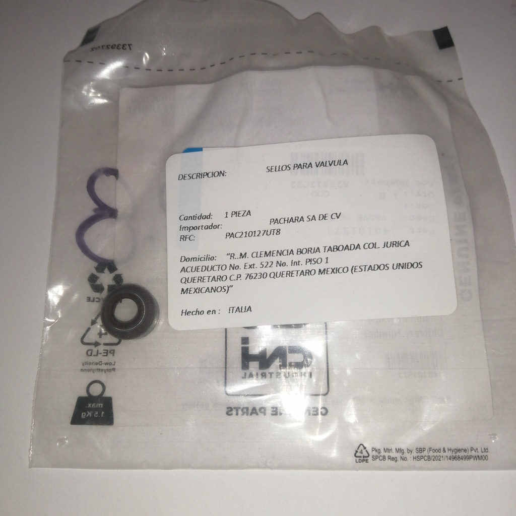 SELLO DE VALVULA PARA 770FX CASE 580N IVECO TIER 4A 40101573