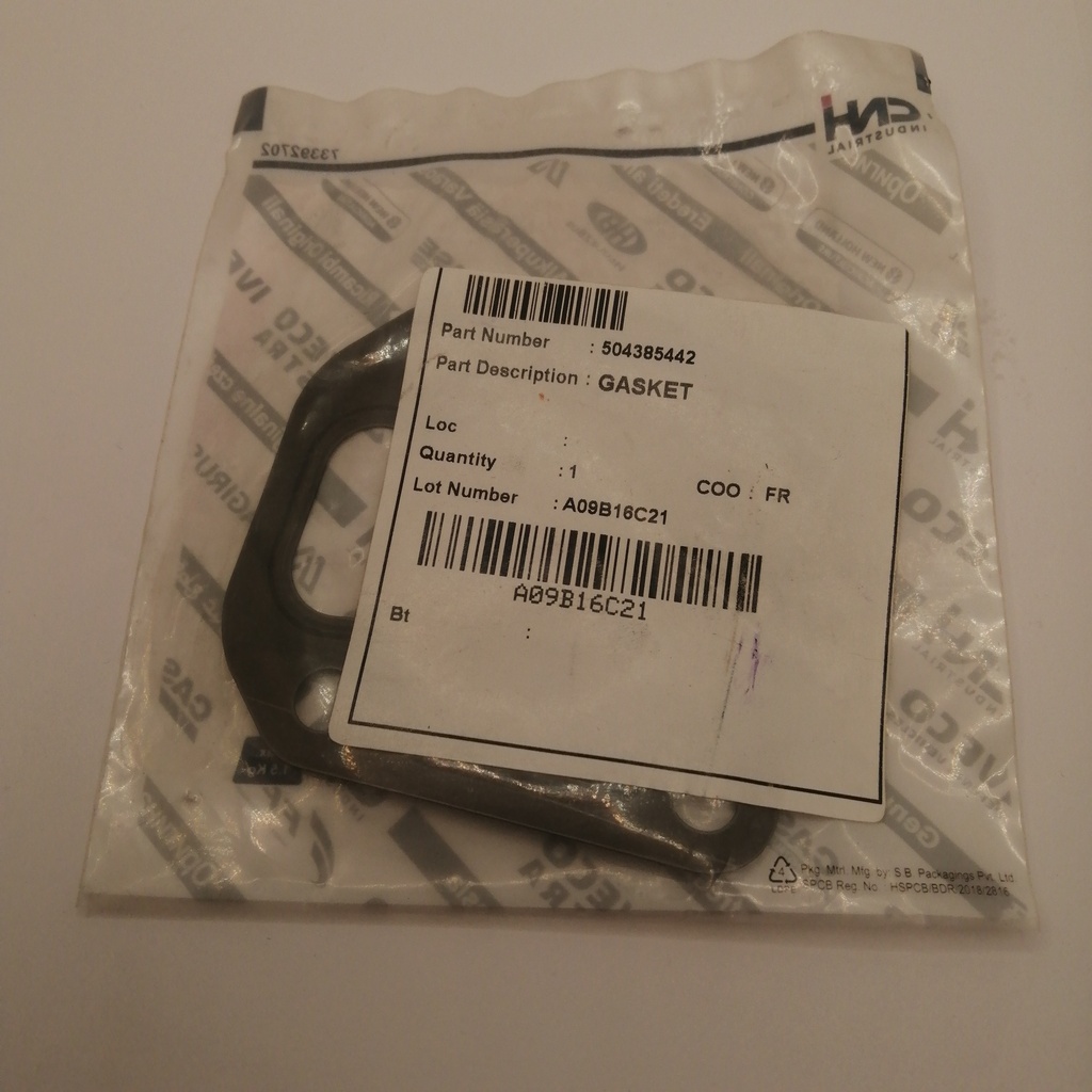 EMPAQUE TERMOSTATO PARA 770FX CASE 580N IVECO TIER 4A 504385442