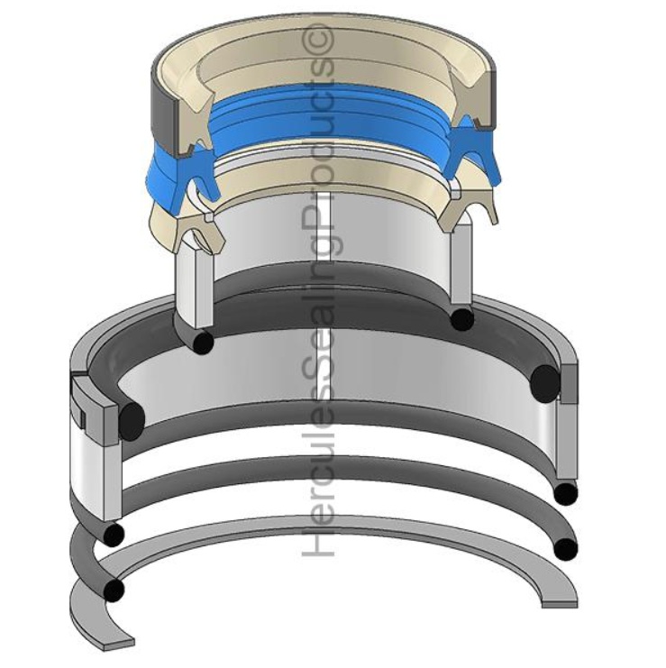 KIT DE SELLOS 65 X 4.75 ARRASTRE PARA CATERPILLAR  420E 3651270