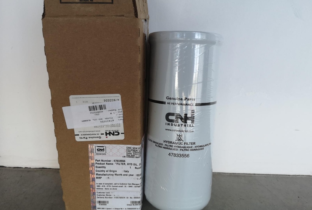 FILTRO HIDRAULICO CASE 770FX 47833556 47833568