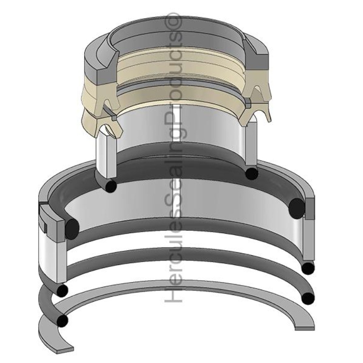 KIT DE SELLOS 2.50 X 3.50 BOTE PARA CATERPILLAR 416D HERCULES 2235945