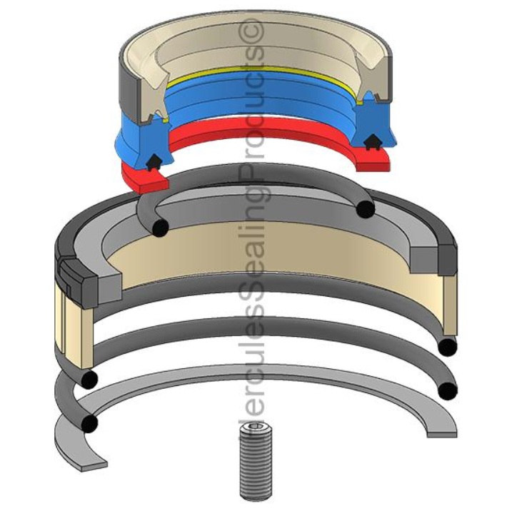 KIT DE SELLOS 55X100 ESTABILIZADOR PARA CATERPILLAR 416D 420E 2332623