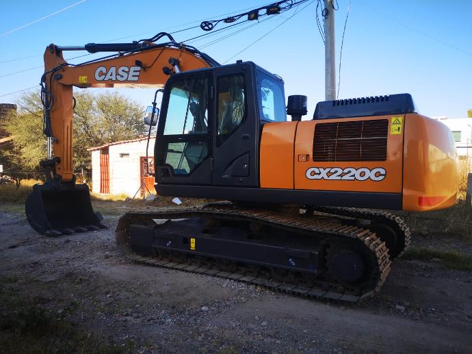 2023 EXCAVADORA CASE CX220C (Nueva), Motor FPT F4HE0687A*J105 6 cilindros Turbo Common Riel 159HP, Bomba Hidráulica CNH Twin despazamiento Variable de Pistones Axiales, Motores de Tránsito CNH de pistones Axiales, Kit Auxiliar Hidráulico, Tránsitos de 600mm Ancho, Cucharón 1.1m3, Cabina con Aire Acondicionado, Estereo, Pantalla LCD, Peso 22,220 Kgs.