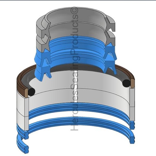 [T213801-HR] KIT DE SELLOS 38X65 DIRECCION PARA JOHN DEERE 310G 4X4 T213801
