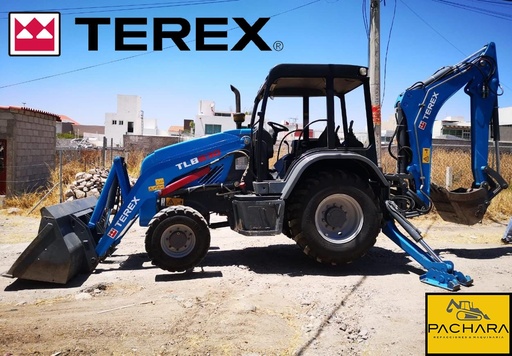 [RT-01] 2016 Terex TLB830 4x4 Retroexcavadora Motor Perkins 4 cil Turbo (94HP) Inyección Mecánica (Bomba Delphi) Tracción 4X4 Transmisión y ejes Carraro. Bomba DE DOBLE CAUDAL. Mandos de Joysticks, Auxiliar Hidráulico para Martillo, Horas de Uso: 6440 HRS.