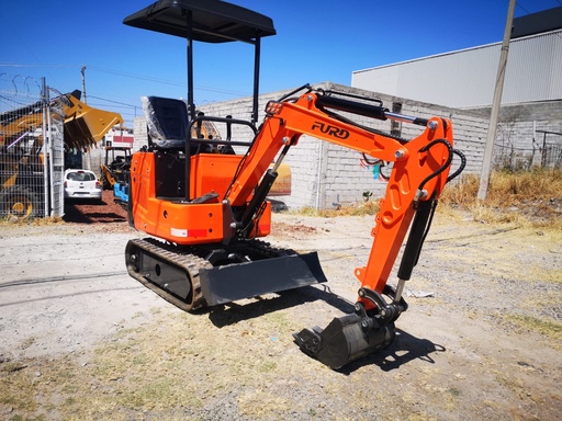 [MEXC-18] MINIEXCAVADORA 2023 FURD FWJ-1000 MOTOR: KOOP KD192F Diesel (10HP) Peso: 1,000 kgs Pala Topadora Auxiliar Hidráulico: Para Implementos Profundidad de Excavación 1.32 mts Cucharon: 40 cms Ancho Orugas de Hule