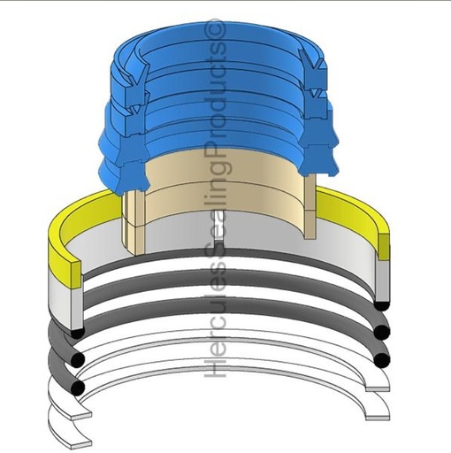 [T153744-HR] KIT DE SELLOS 36X65 DIRECCION PARA JOHN DEERE 310G 4X4 T153744