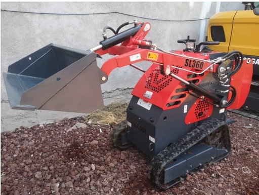 [MC-04] MINICARGADOR 2024 SDLOOL SL360 (NUEVO) MOTOR 420CC A GASOLINA (13.5HP), CON ENFRIADOR HIDRAULICO, AUX HIDRÁULICO DE 3 VÍAS, CUCHARÓN DE 36 PULGADAS.