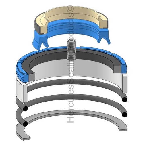 [2186824-HR] KIT DE SELLOS 45X65 DE LEVANTE PARA MINICARGADOR FRONTAL CATERPILLAR 262B 2186824
