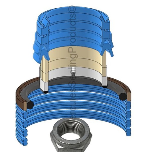 [1787189-HR] KIT DE SELLOS 36X65 DIRECCION PARA CATERPILLAR 1787189