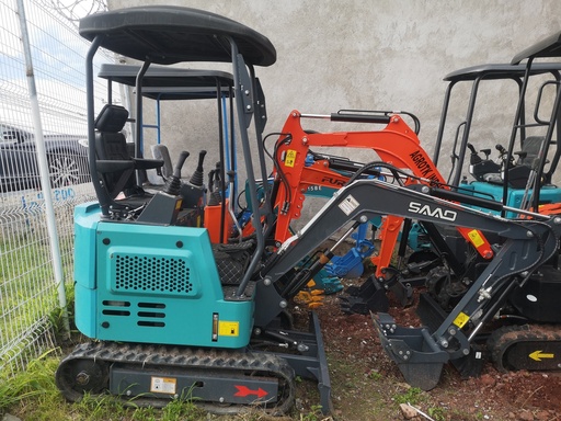 [MEXC-58] 2025 MINIEXCAVADORA SAAO LW17 1.5 TONS (NUEVA) NO.SERIE: 202503131304 MOTOR: LAIDONG M385B 3 CIL DIESEL (20HP) ENFRIADO POR AGUA, ENFRIADOR DE HIDRÁULICO, AUX HIDRÁULICO, PALA TOPADORA, MANDOS DE JOYSTICKS, ORUGAS DE HULE 180X72X41 PESO OPERATIVO: 1,500 KGS. (EQUIPO NUEVO SIN GARANTÍA).