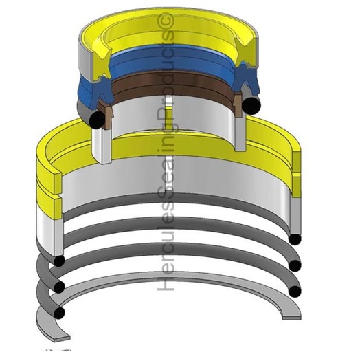 [7X2821-HR] KIT DE SELLOS 2.00 X 3.25 BUCKET PARA CATERPILLAR 416 7X2821