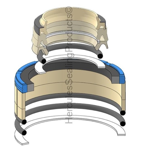 [6171452-HR] KIT DE SELLOS 40X75 PARA CATERPILLAR 6171452