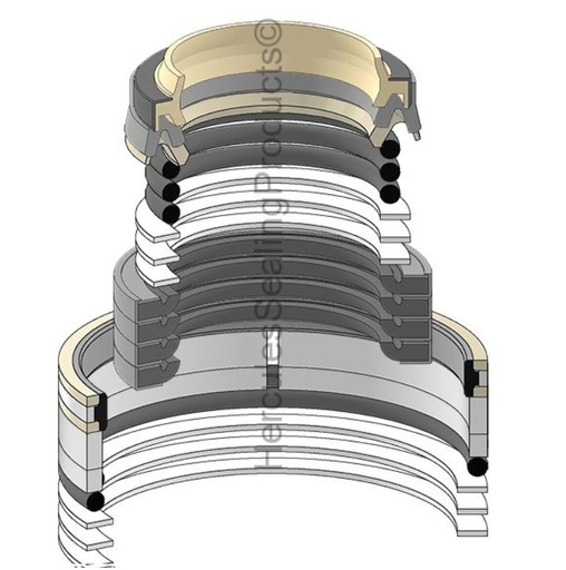 [707-99-58080-HR] KIT DE SELLOS 100X140 BOOM PARA KOMATSU PC300-7 PC300-8 707-99-58080