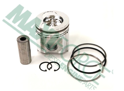 [YM123900-22080-MXF YM123901-22080] PISTON STD PARA MOTOR S4D1061FH HASTA A20813 KOMATSU WB140-2 (incluye anillos y perno) YM123900-22080