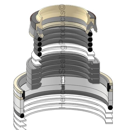 [707-99-57180-HR] KIT DE SELLOS 95X135 ARRASTRE PARA KOMATSU PC228US  707-99-57180