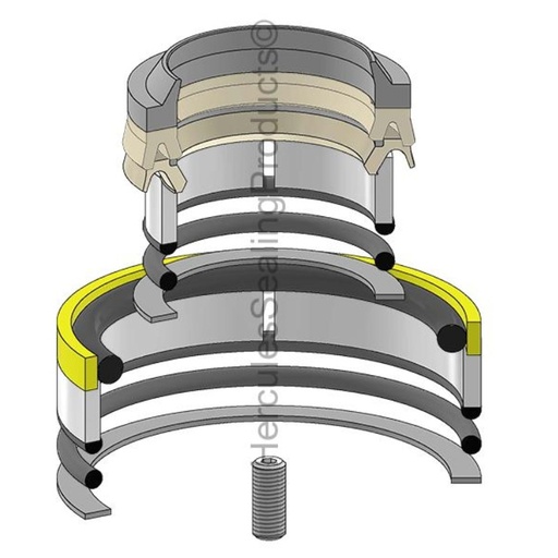[3975694-HR 3387038] KIT DE SELLOS 2.50 X 3.50 BOTE PARA CATERPILLAR  420E 3975694