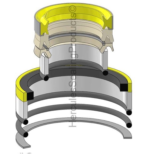 [2959891-HR (2469885K)] KIT DE SELLOS 2.25 x 4.50 BOOM PARA CATERPILLAR 416E 416F 2959891
