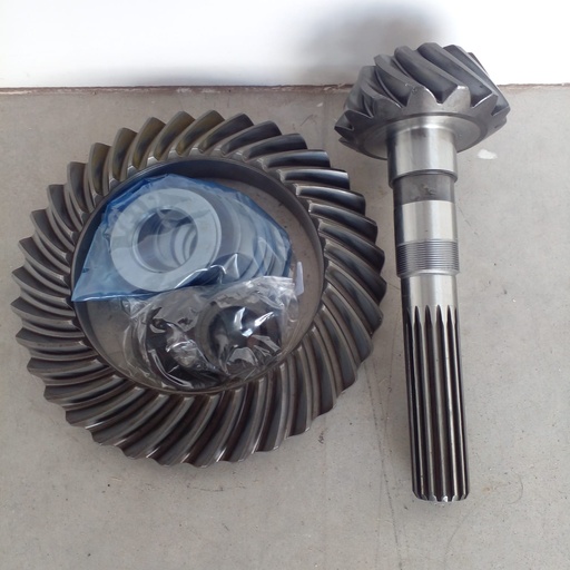 [87708393-OEM 068597 063366 51618382] SET DE CORONA Y PIÑON 14/35 PARA CASE 580N 580SN 87708393 51618382