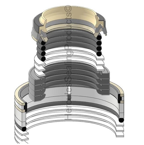 [707-99-67090-HR] KIT DE SELLOS 110X160 ARRASTRE PARA KOMATSU PC300LC-7  707-99-67090