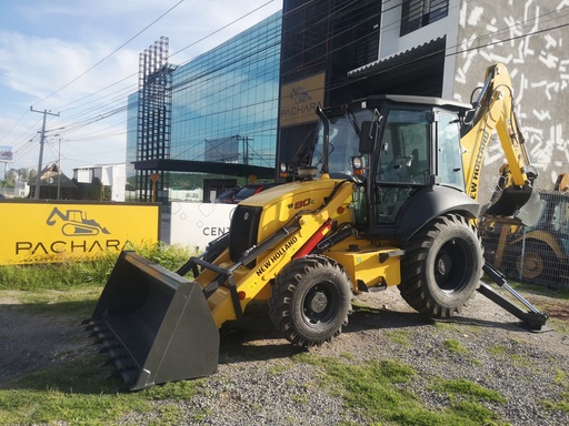 [RNH-01] 2022 RETROEXCAVADORA NEW HOLLAND B80C 4X4 (NUEVA) NO SERIE: NKJ0B80CCNKH31869 MOTOR FPT S8000 TURBO 96HP NO.SERIE: 98481327, TRANSMISIÓN CARRARO POWER SHUTTLE TLB1, EJES CARRARO, KIT HIDRAULICO, CABINA CERRADA CON A/C, ESTÉREO, COLOR AMARILLO Y GRIS.