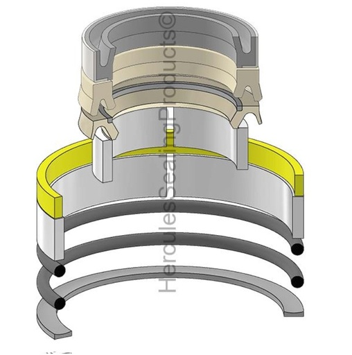 [1933088-HR 8T3589] KIT DE SELLOS 1.87 X 3.25 LIFT TILT PARA CATERPILLAR 416C 1933088