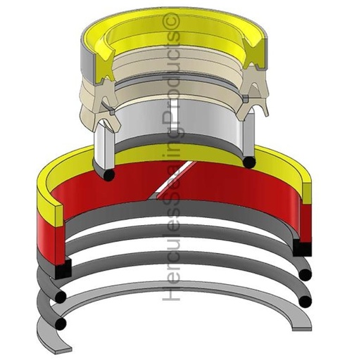 [2107078K 3809470-HR] KIT DE SELLOS 2.25 X 4.25 ARRASTRE PARA CATERPILLAR 416E 416F 3809470