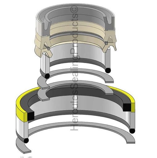 [1986823C2-HR] KIT DE SELLOS 3.50 X 6.00 DE LEVANTE PARA CARGADOR FRONTAL CASE 821C  1986823C2