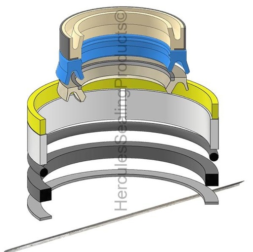 [87428627-HR 85819355] KIT DE SELLOS TILT PARA NEW HOLLAND LB75 1.625X80 87428627
