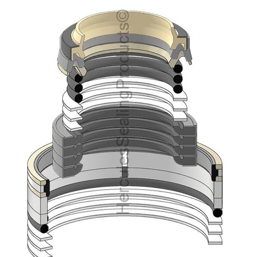 [707-98-48610-HR] KIT DE SELLOS 95X135 ARRASTRE PARA KOMATSU PC200-8 PC200LC-8 707-98-48610
