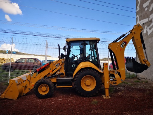 [RCAT-02] 2022 Caterpillar 424 Retroexcavadora (Nueva) 4X4 Motor CAT C3.6 Turbo, 75HP, Transmisión Power Shuttle, Bomba Hidráulica de desplazamiento Variable, Cabina cerrada.