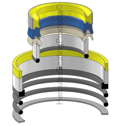 [2618625-HR 2339205 (1918161) (2007128)] KIT DE SELLOS 2.00 X 4.00 SWING TILT PARA CATERPILLAR HERCULES 2618625