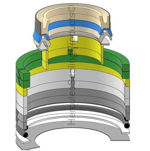 [1890281-HR 2459842] KIT DE SELLOS 100X140 DE ARRASTRE PARA CATERPILLAR 320L 2459842