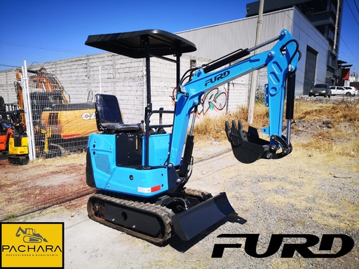 [MEXC-10] MINIEXCAVADORA 2023 FURD FWJ-1000 MOTOR: KOOP KD192F Diesel (10HP) Peso: 1,000 kgs Pala Topadora Auxiliar Hidráulico: Para Implementos Profundidad de Excavación 1.32 mts Cucharon: 40 cms Ancho Orugas de Hule